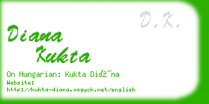 diana kukta business card